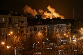 Imagen del ataque de drones