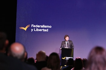 Javier Milei en la Fundación