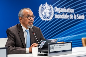 El director general de la Organización Mundial de la Salud (OMS), Tedros Adhanom Ghebreyesus. EFE/EPA/MARTIAL TREZZINI