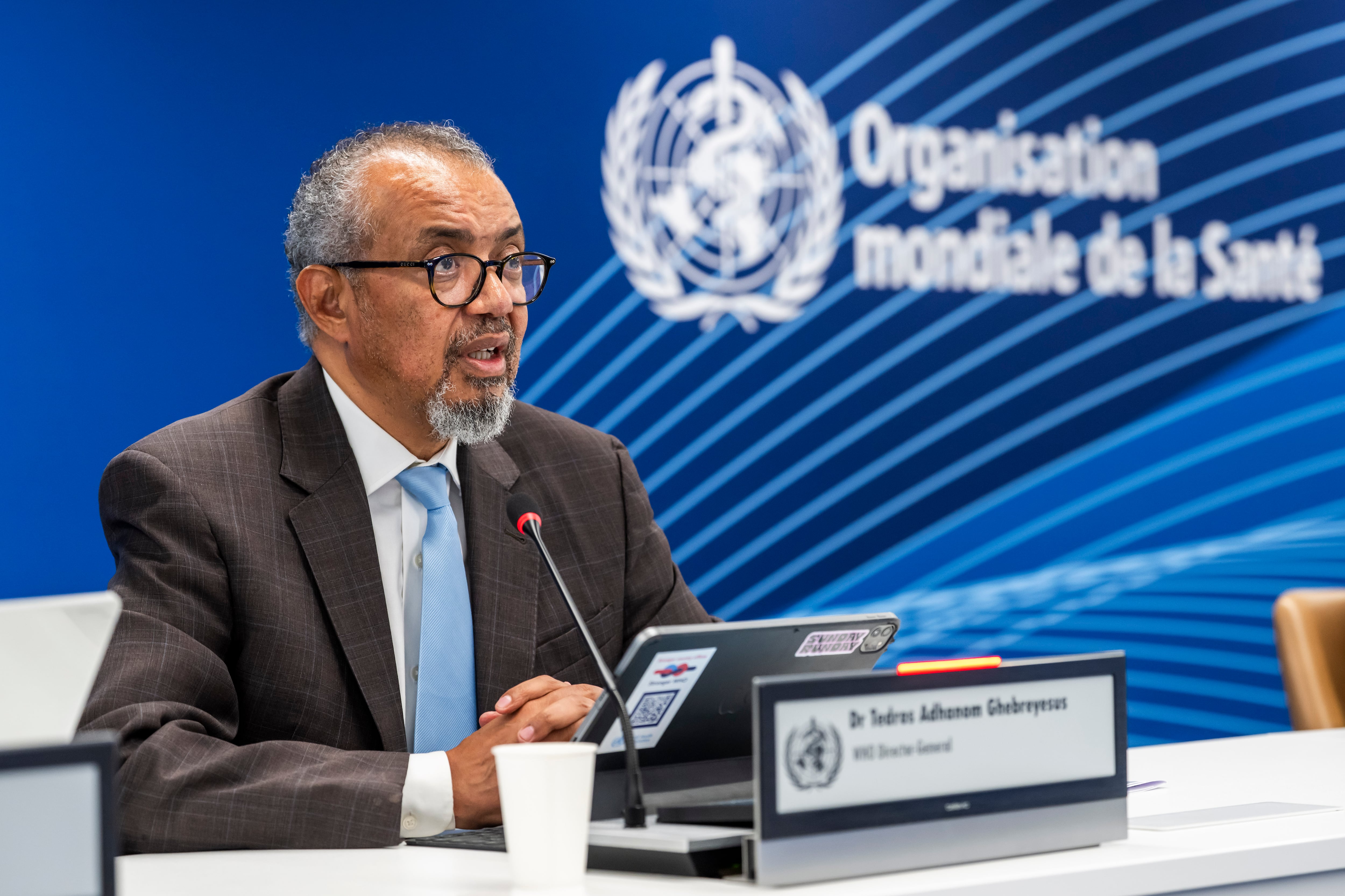 El director general de la Organización Mundial de la Salud (OMS), Tedros Adhanom Ghebreyesus. EFE/EPA/MARTIAL TREZZINI