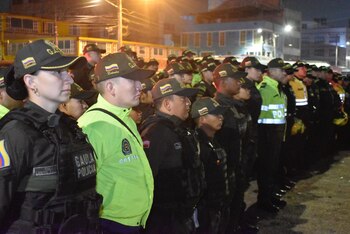 Cerca de 500 uniformados participaron