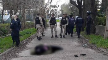 La Gendarmería Nacional mientras realizaban