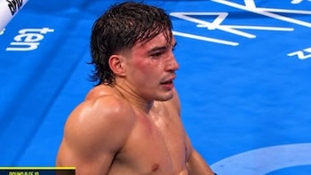 El boxeador argentino Alan “Veneno” Cháves perdió el título latino y su invicto ante Eridson García