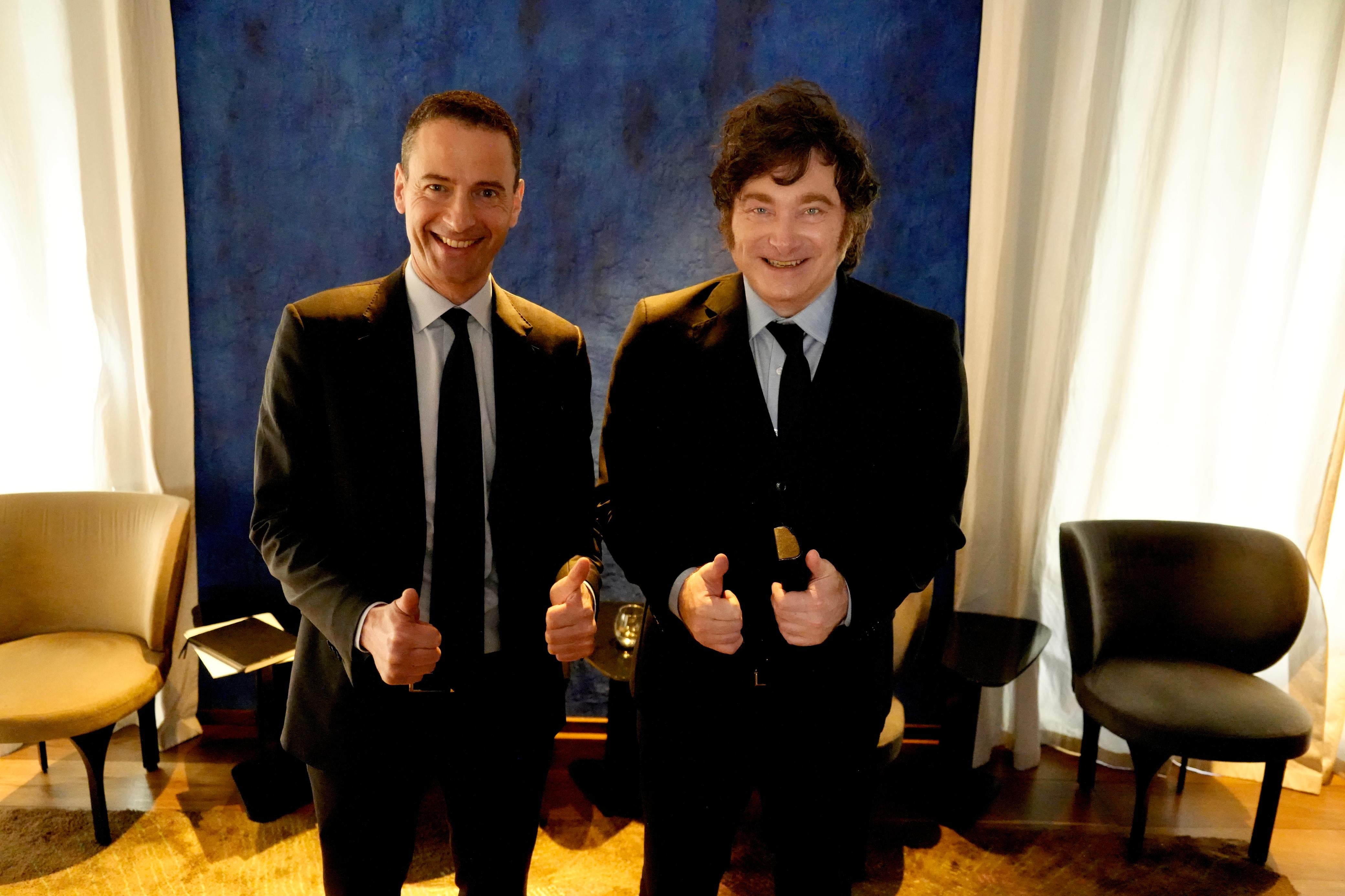 El presidente Javier Milei y el CEO de Glencore, Gary Nagle