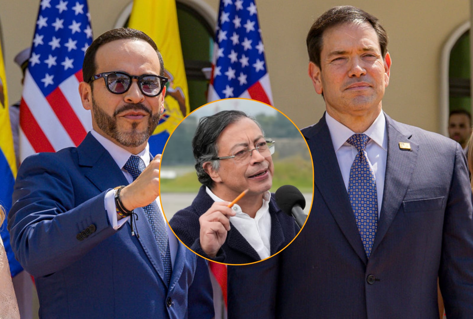 El presidente de Colombia, Abelardo de la Espriella, abordó un tema clave con el secretario de Estado de Estados Unidos, Marco Rubio: la lucha contra el narcoterrorismo, que afecta a ambas naciones. Advirtió sobre malas decisiones en la materia por parte del Gobierno Petro - crédito Joel González/Presidencia/Flickr y Presidencia de Colombia