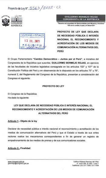 Proyecto de ley de Guillermo