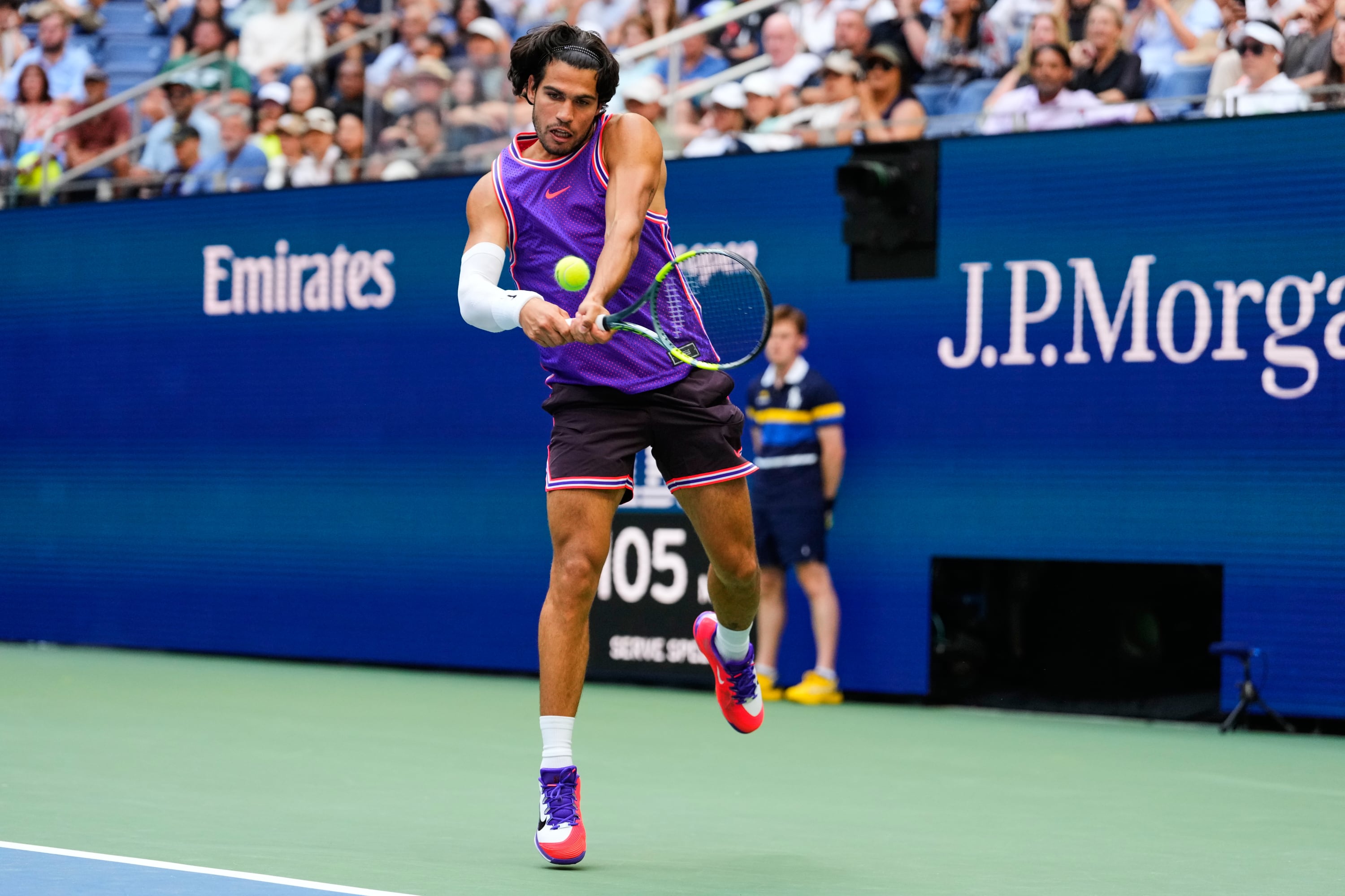 El tenista español Carlos Alcaraz (AP Foto/Yuki Iwamura)