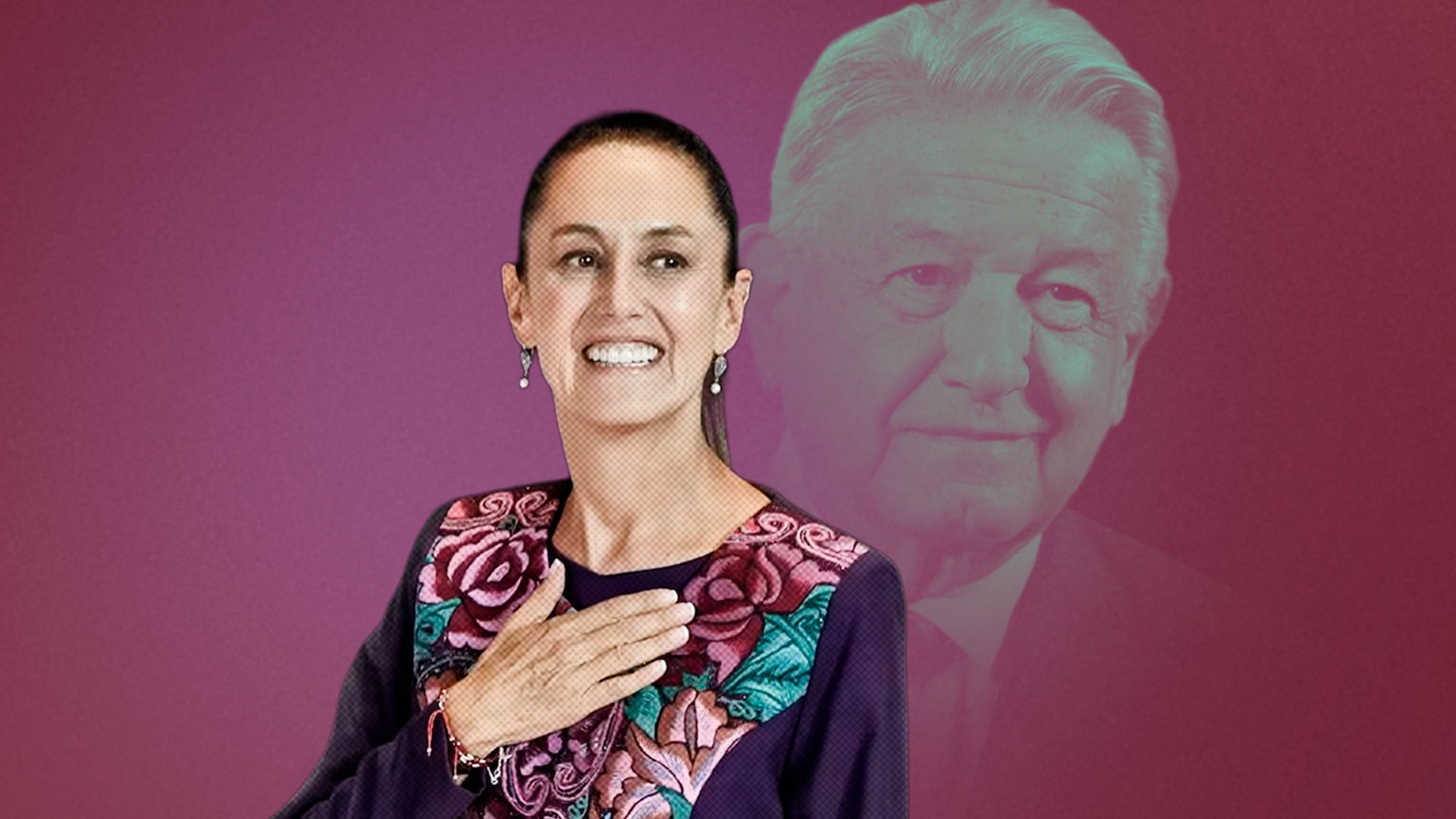 Sheinbaum dijo que a la ciudadanía le dio gusto volver a ver al expresidente. | Jesús Áviles