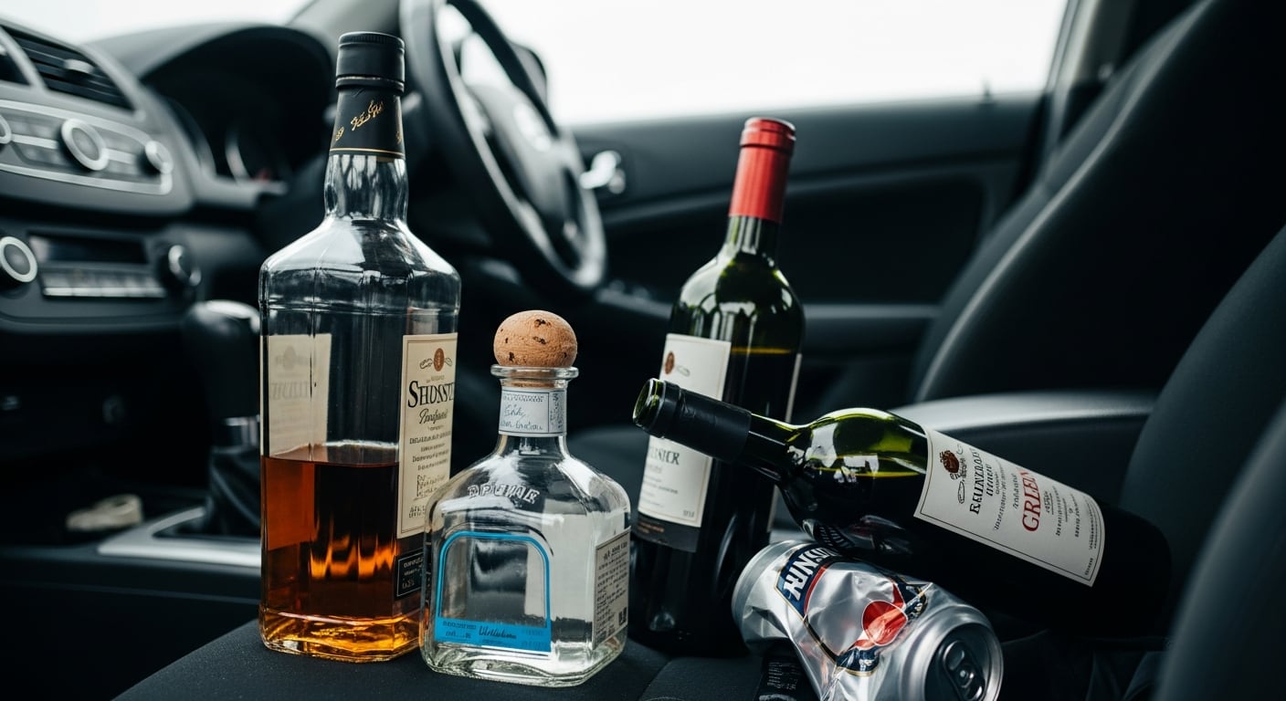 Las botellas de alcohol deben colocarse en superficies estables para evitar roturas y derrames. (Imagen Ilustrativa Infobae)