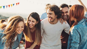 Multi-ethnic group of young people