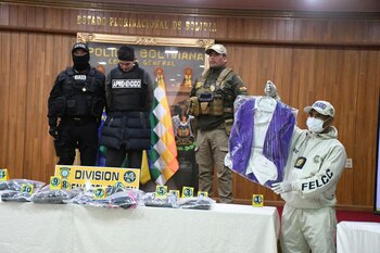 La Policía Boliviana presentó el