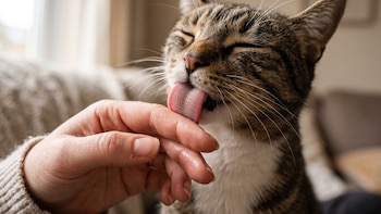 Por qué los gatos lamen a las personas y qué significa este comportamiento