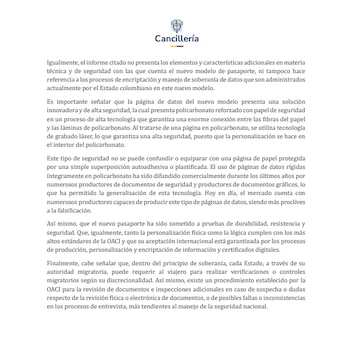 Cancillería - crédito Prensa Cancillería