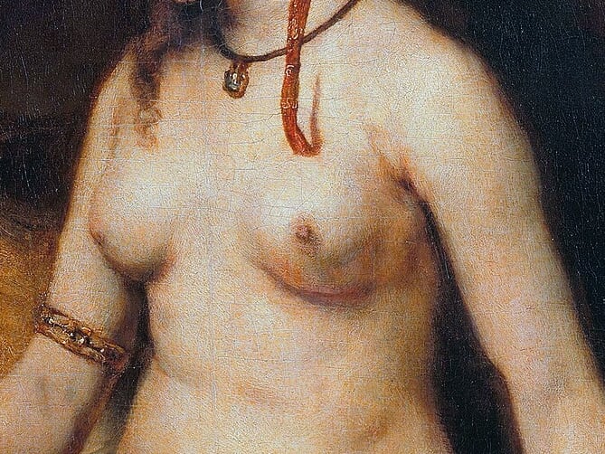 La supervivencia de Hendrickje Stoffels durante una década tras la creación del lienzo cuestionó la probabilidad de un tumor avanzado - (Wikimedia Commons)