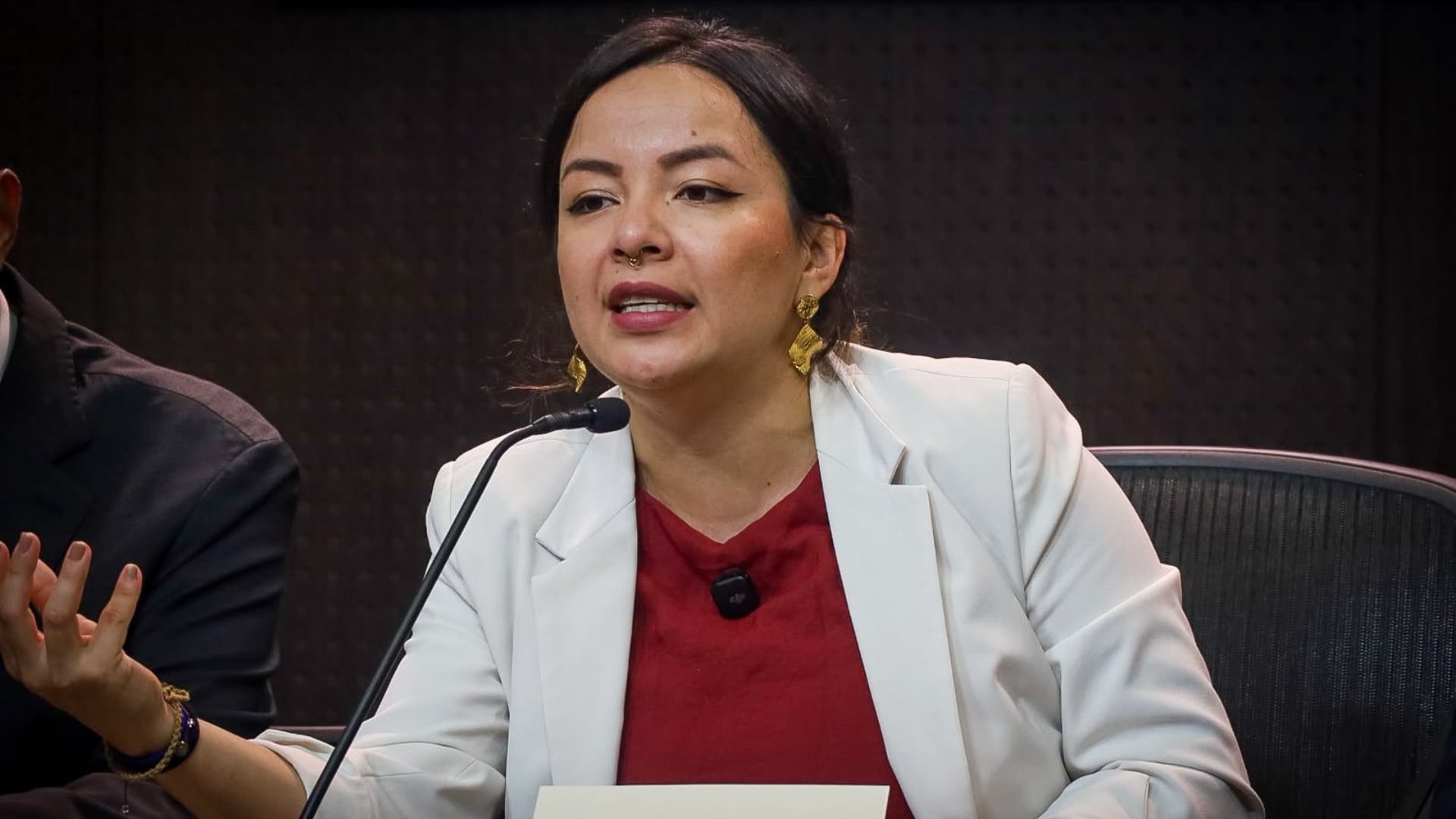Jennifer Pedraza mencionó entre los riesgos que afectan especialmente a las niñas fenómenos como la violencia sexual, el matrimonio infantil y la mutilación genital femenina - crédito @JenniferPedraz/X