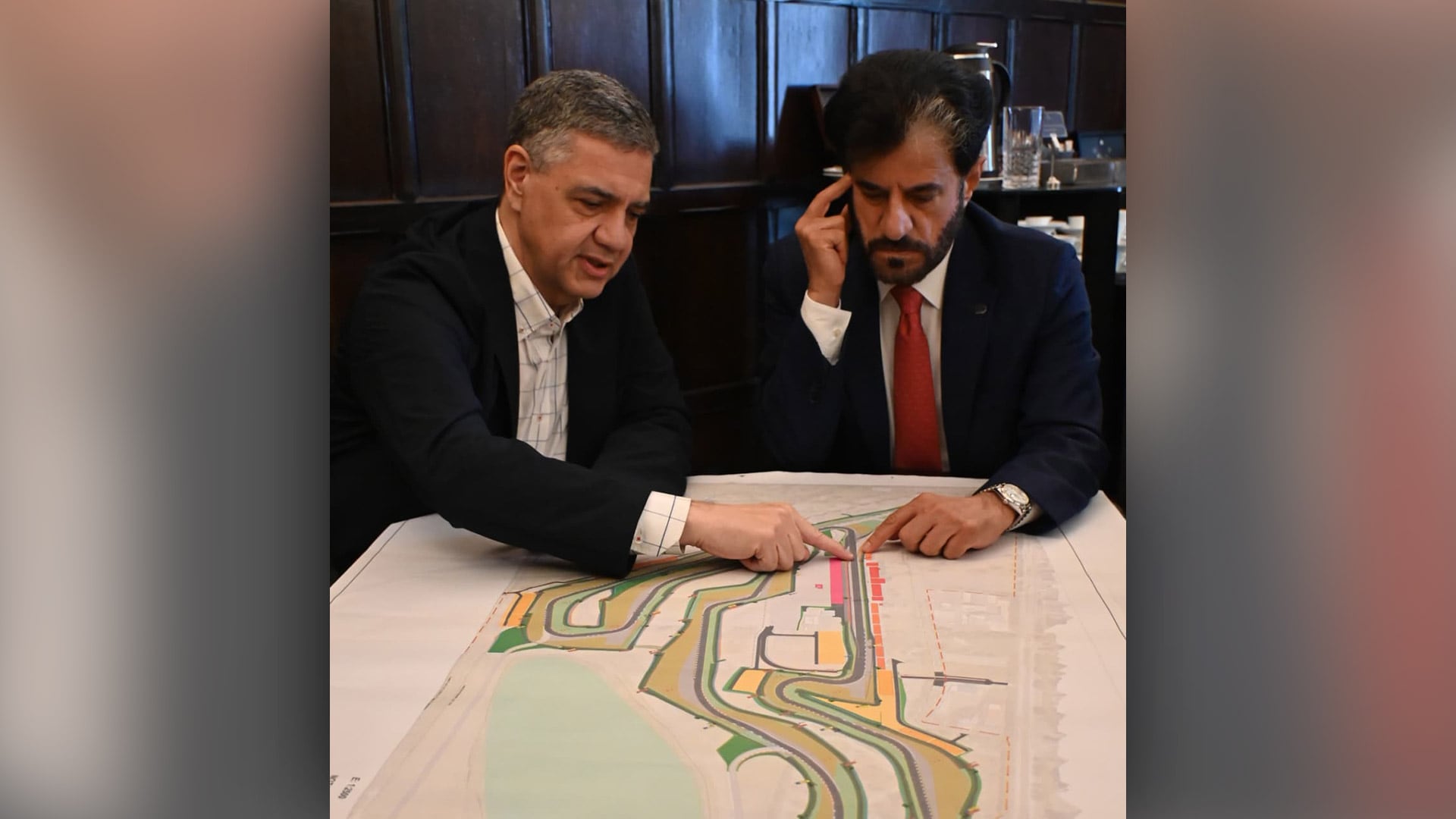 Jorge Macri y Mohammed Ben Sulayem