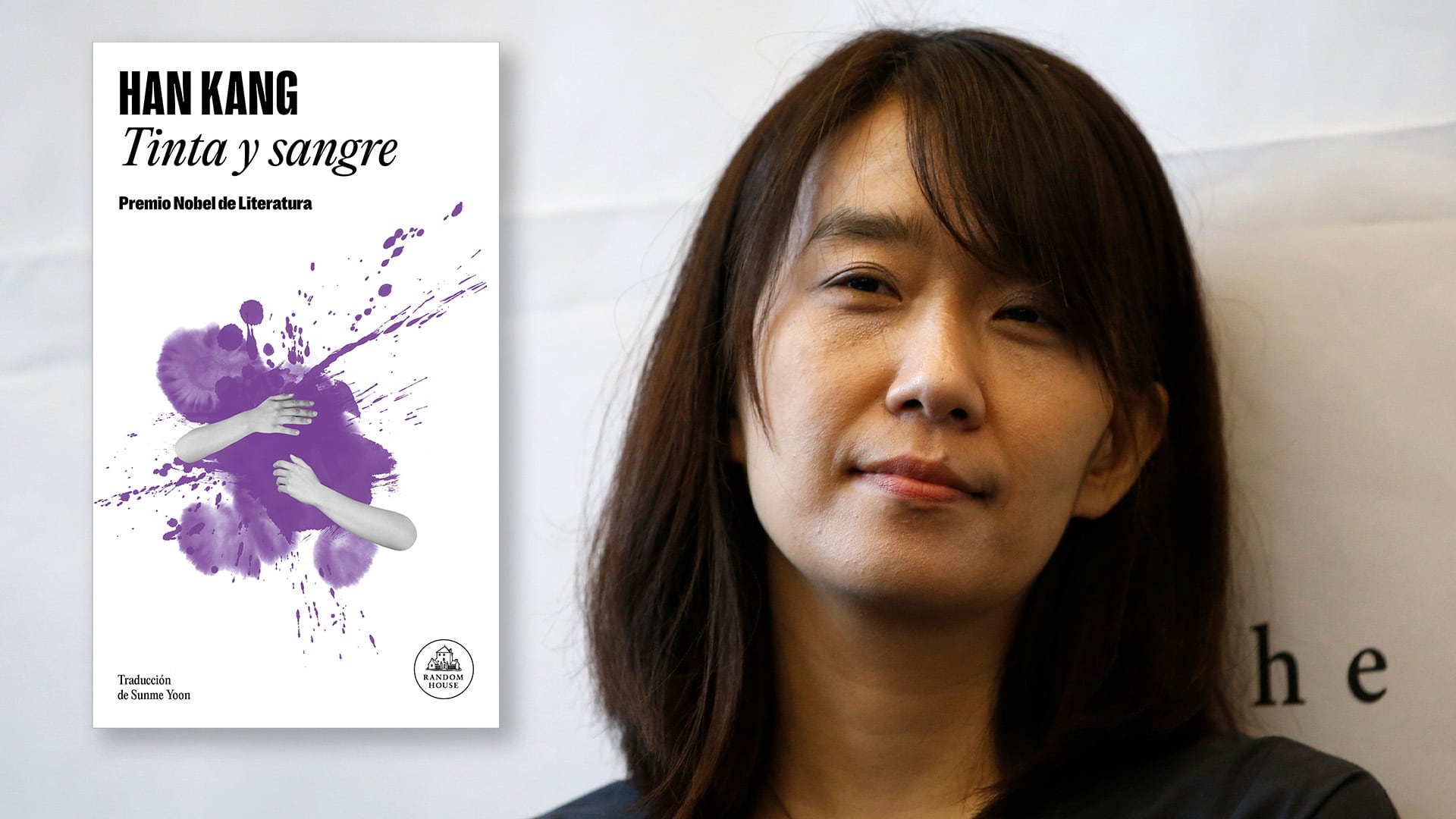 Han Kang y uno de sus libros que permanecían inéditos hasta el momento,