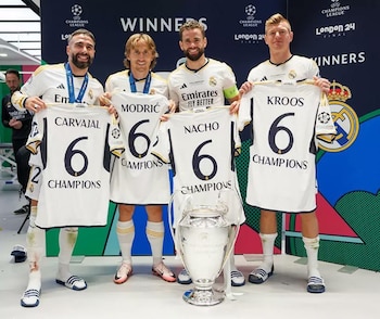 Carvajal, Modric, Nacho y Kroos.