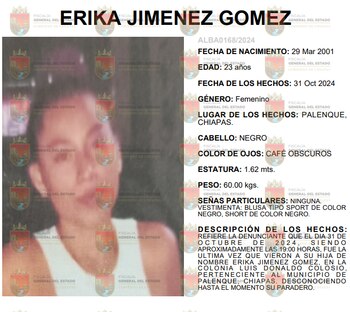 La joven fue hallada sin