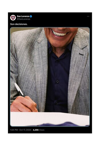 Uno de los posteos de