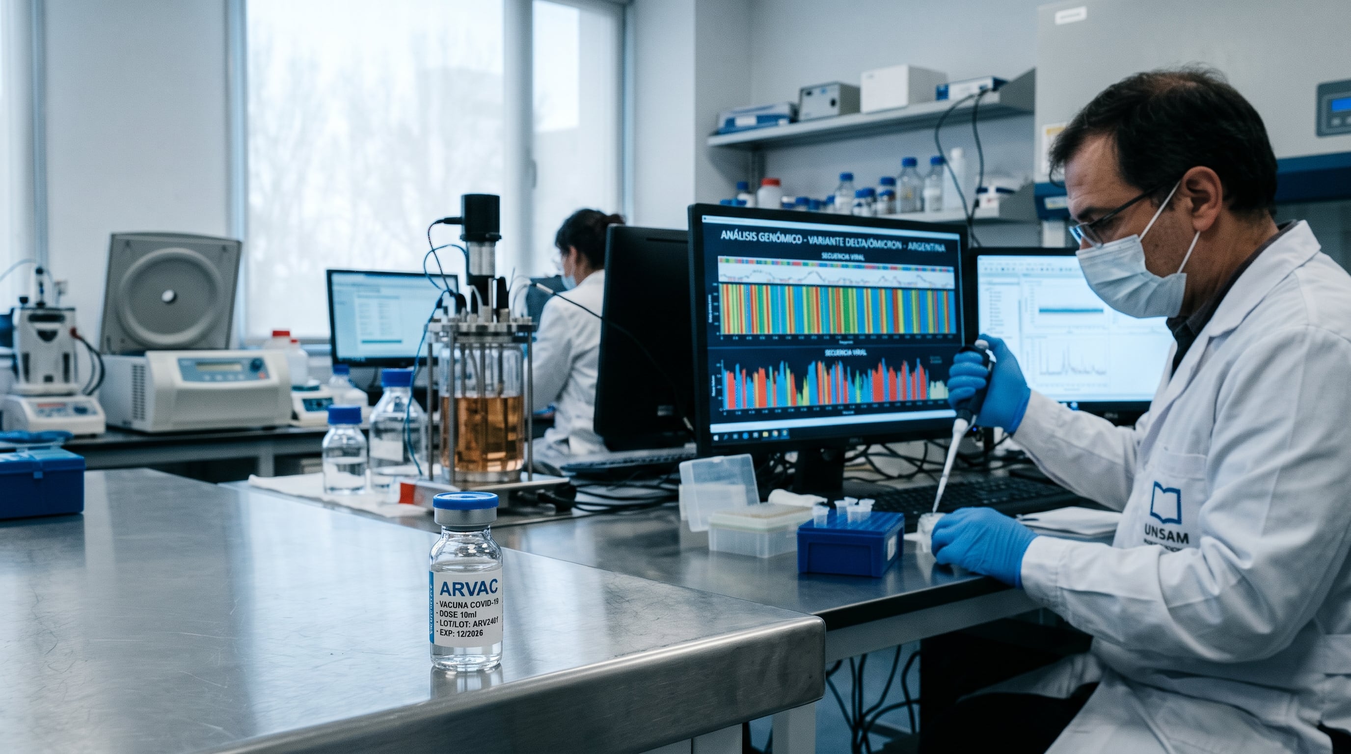 ARVAC aún no tiene resultados propios contra BA.3.2 porque el laboratorio Cassará debe aislar el virus y medir su neutralización en estudios locales. (Imagen Ilustrativa Infobae)