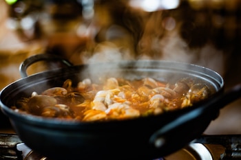 Receta de arroz caldoso con berberechos (Pexels)
