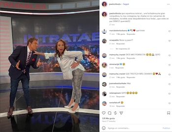 Paulo Vilouta recordó una imagen junto a Ernestina Pais cuando compartían Intratables