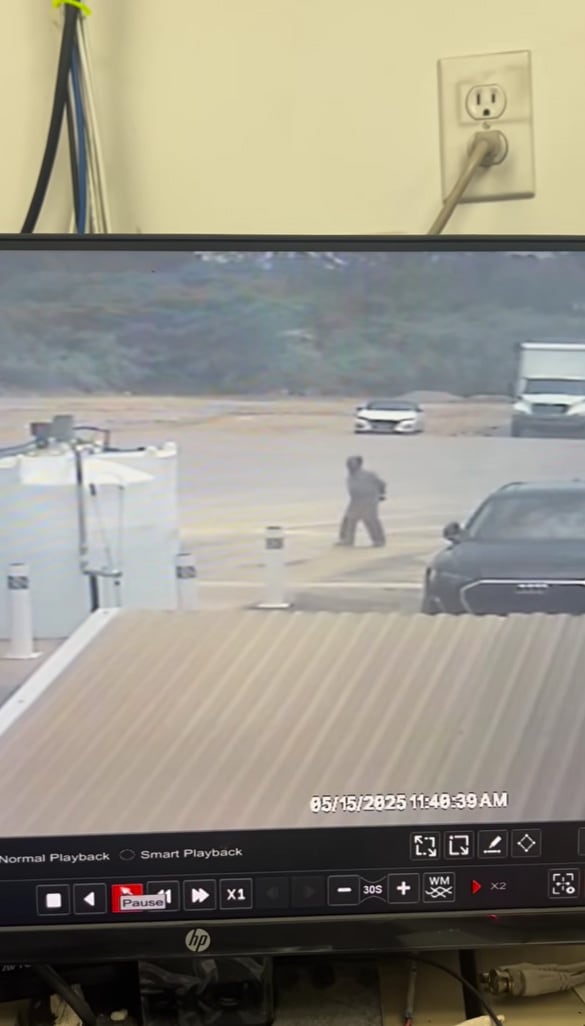 Un video compartido en Facebook por Faith M Karin, periodista de CNN, muestra el momento en el que fue visto por última vez. (Facebook/Fairh M Karimi)