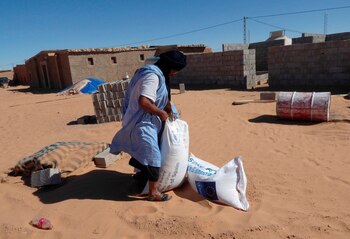 Un campamento de refugiados saharauis