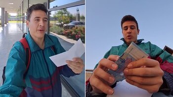 El joven sorprendió a sus