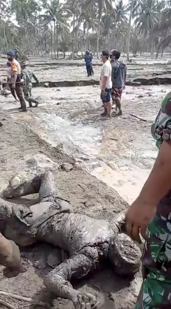 El cuerpo de una víctima