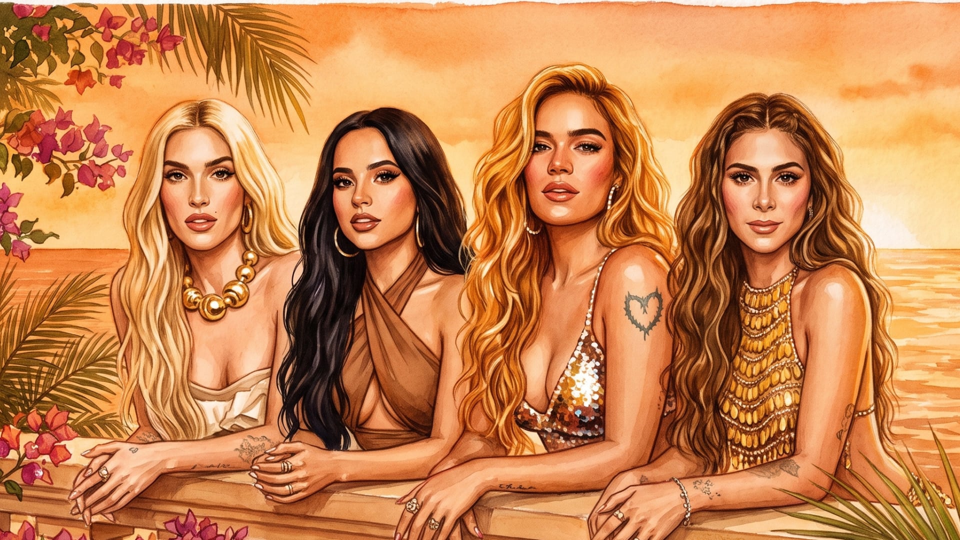 Becky G, Elena Rose y Greeicy celebraron su participación en el ‘Tropitour’ de Karol G: estas son las fechas en las que se presentarán