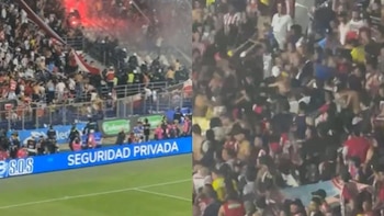 Ni la goleada evitó los disturbios: enfrentamientos entre hinchas opacaron la final entre Junior y Atlético Nacional