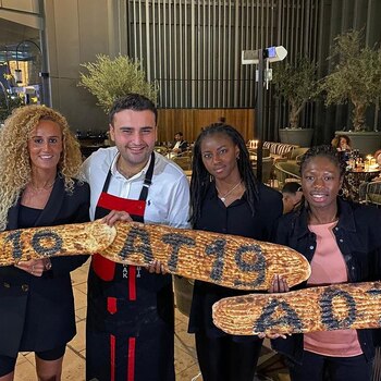 Aminata Diallo y Kheira Hamraoui, jugadoras del PSG
