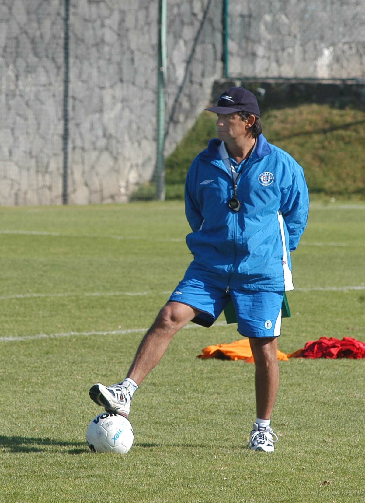 Ruben Omar Romano cuando dirigía al Cruz Azul en 2005 (Foto: Cuartoscuro)