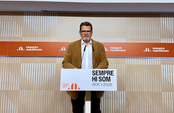 26/10/2026 El vicesecretario de Comunicación y portavoz de ERC, Isaac Albert, en rueda de prensa.
POLITICA CATALUÑA ESPAÑA EUROPA BARCELONA