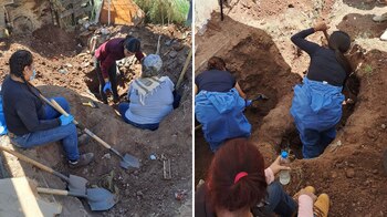 Las fosas estaban ocultas en