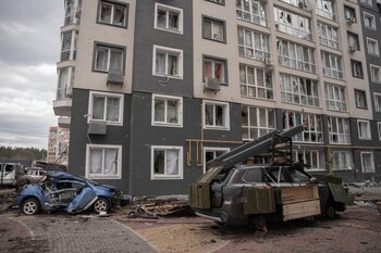 Guerra Ucrania Rusia. Destrozos y