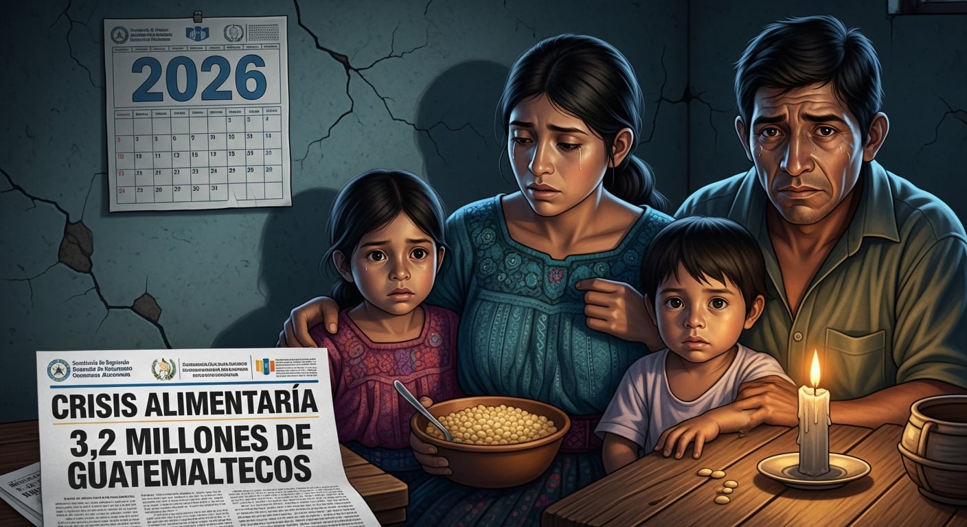 La Secretaría de Seguridad Alimentaria advierte que 3,2 millones de guatemaltecos podrían caer en crisis alimentaria en 2026