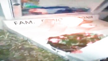 destrozos en panteon de apodaca (Foto: Captura de pantalla)