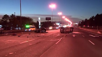 Choque en Panamericana capturas