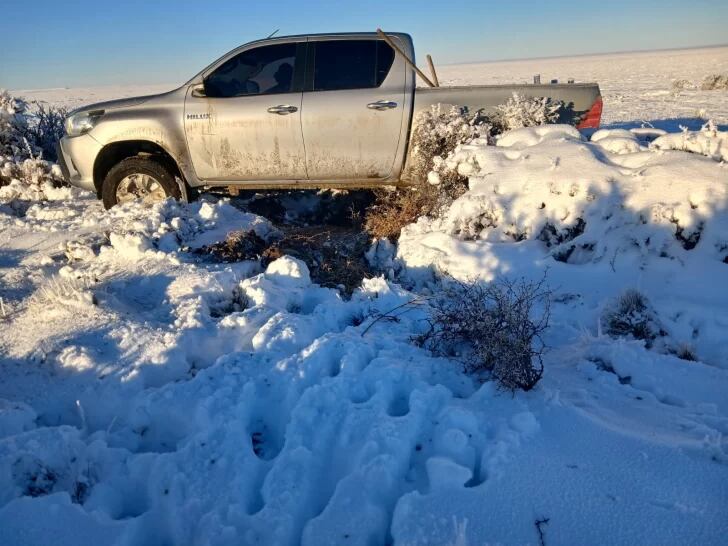 Impactante rescate en Santa Cruz: una pareja estuvo más de 40 horas atrapada en su camioneta por la nieve y bajo -22°C