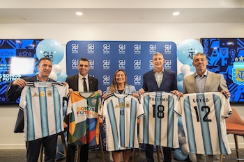 Presentación Leandro Petersen-AFA en Atlanta