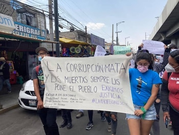 Los manifestantes responsabilizaron a los