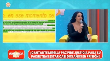 La cantante asegura que existen pruebas que demostrarían su inocencia. Captura: América Hoy.