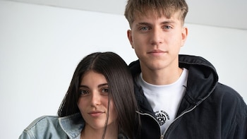 Valentino López y su ¿novia?