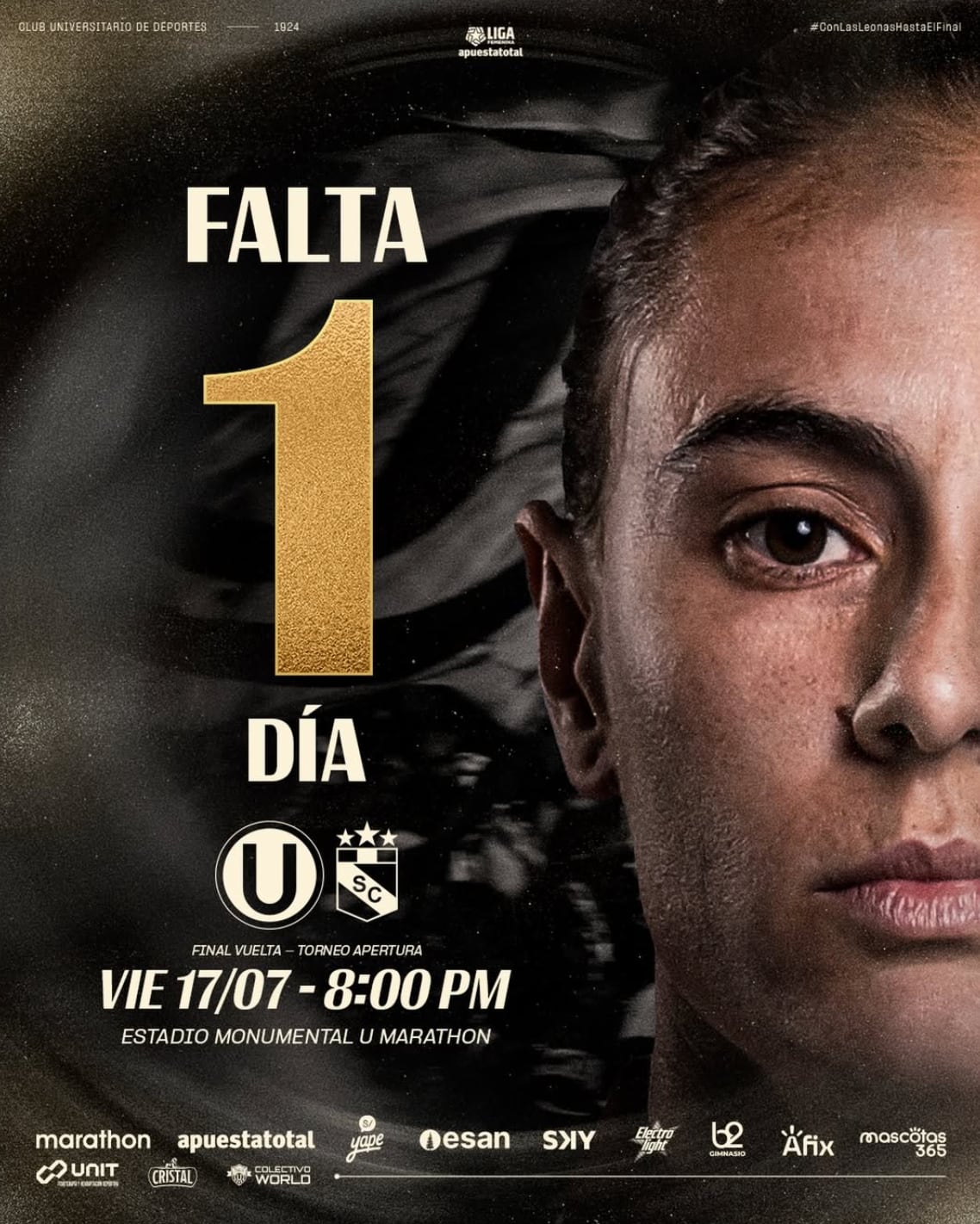 Universitario y Sporting Cristal disputarán el título del Torneo Apertura de la Liga Femenina 2026 en el Estadio Monumental. Crédito: Instagram Universitario.