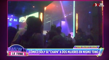Cómico Soly es ampayado besando a dos mujeres pese a estar casado. (Captura: Magaly TV La Firme)