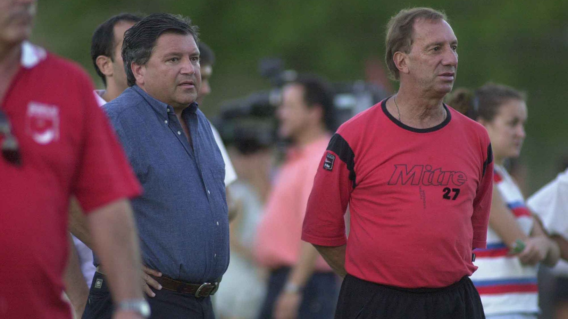 Bilardo, en su última gestión como técnico de Estudiantes. En total fueron cuatro ciclos (Foto Baires)