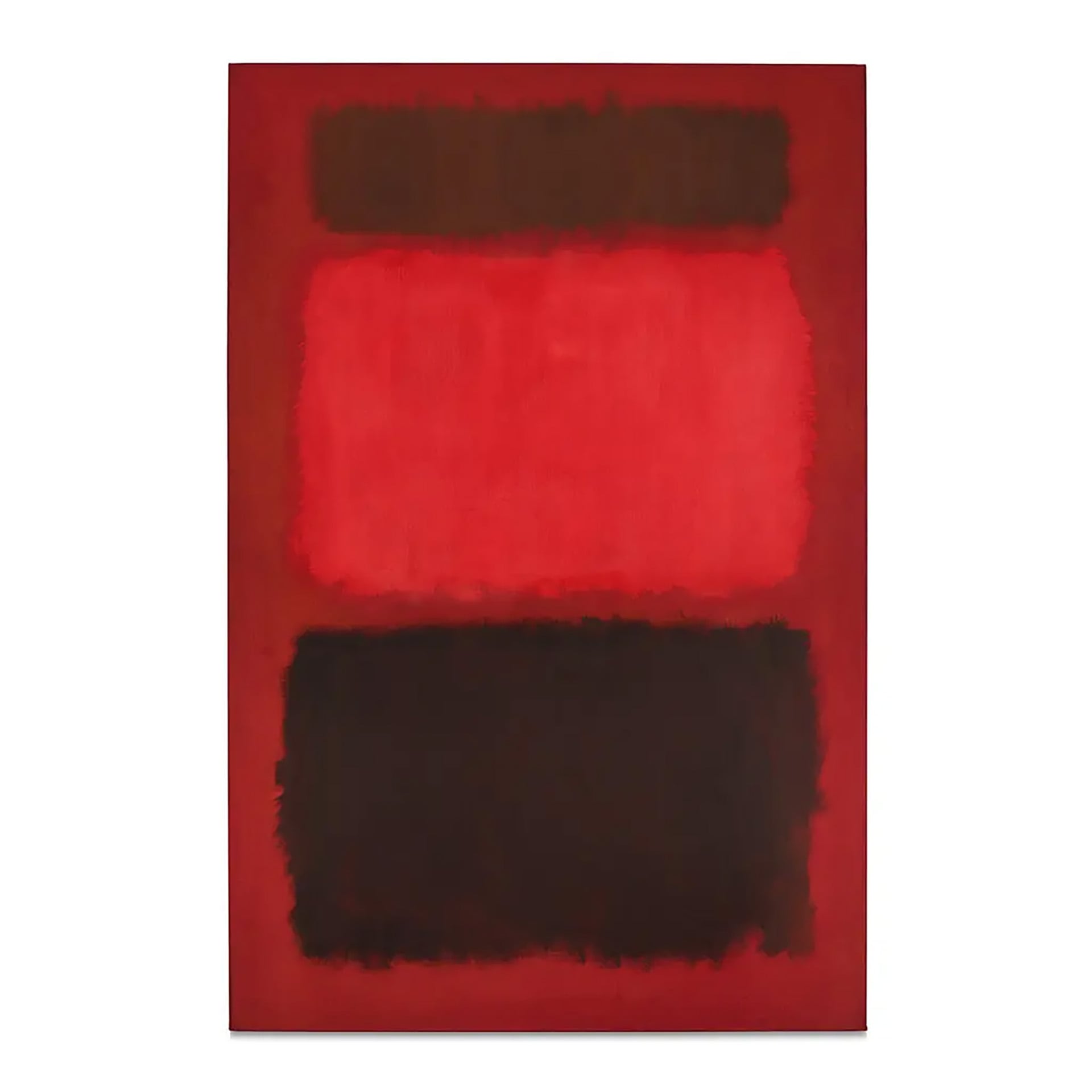 Icónica pintura de Mark Rothko, con sus distintivos campos de color